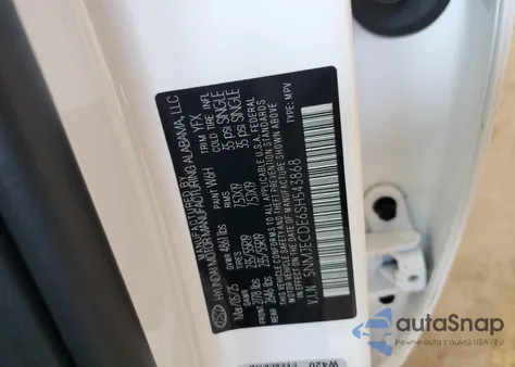 2025 Hyundai Tucson Limited z USA, uszkodzony, nr VIN 5NMJECDE6SH543868